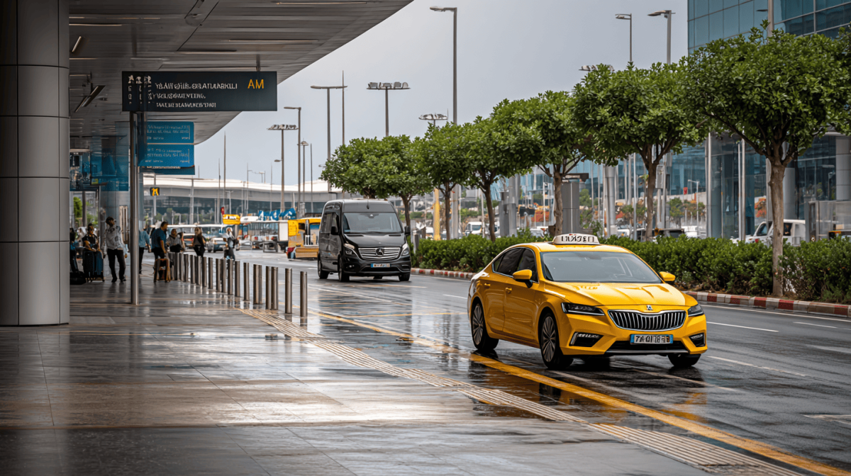 İstanbul Havalimanı çıkışında ulaşım seçenekleri — metro, taksi ve VIP transfer